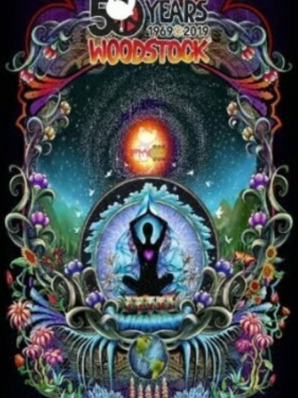 Woodstock We Are Stardust Tapestry by Mike DuBois ~ 30" x 45" ~ Brand New!